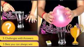5 bets you always win | Challenge games | Indoor games | Science games | With Answers