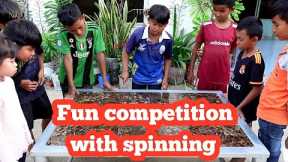 Fun spinning ring competition/Fun outdoor game