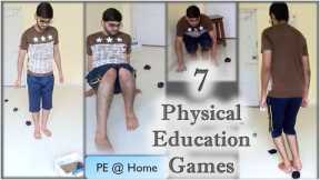 7 Fun Physical education games at home | PE games | PE at Home | indoor games for kids and adults