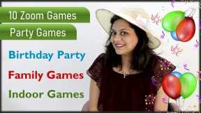 10 Birthday party games | Zoom games to play with friends and family | Games for kids at home