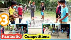 3 fantastic game competitions with ping pong balls and a tube / Fun outdoor games