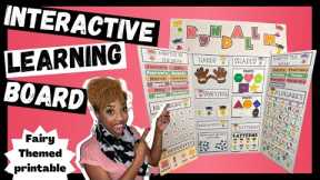 DIY MUST MAKE* INTERACTIVE Learning Board - Fairy themed