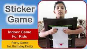 Sticker Game | Indoor activity for kids | Indoor game for kids | Party game