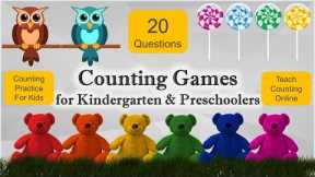 Number counting Games | Counting 1 to 20 | Games for kindergarten and preschoolers | Learn counting