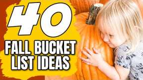 40 Fall Family BUCKET LIST Ideas 2021 | FUN ACTIVITIES TO DO AS A FAMILY ?