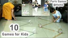 10 Games for Kids Party | Indoor games for kids | Indoor activities for kids at home