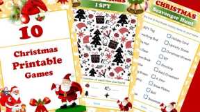 Christmas Printable | Christmas Party Games | Christmas Printable Activities | New Year Games (2021)