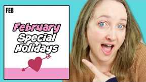 All The SPECIAL Holidays in FEBRUARY | Kids Games For FUN