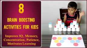 8 Brain boosting activities for kids | Indoor games for kids | Preschool Kids | Activities for kids