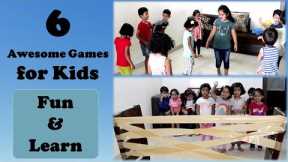 6 Awesome Indoor Activities for Kids | Indoor games for Kids | Games for kids | Fun games at Home