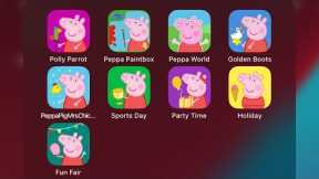 Peppa Pig Polly Parrot - World of Peppa Pig, Golden Boots, Sports Day, Party Time, Holiday, Fun Fair