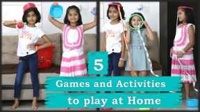 5 Fun games for kids | Indoor games and Activities for kids at home | Fun Activities for kids
