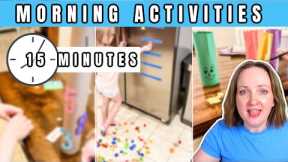 15 Minute Morning Activities Preschool