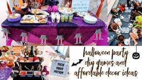 HALLOWEEN PARTY FOR KIDS - DIY GAMES AND AFFORDABLE DECOR IDEAS