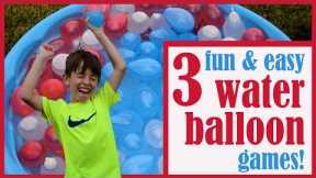 3 Water Balloon SUMMER PARTY GAMES by Family Fun Every Day