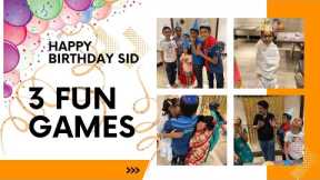 Happy birthday SiD | 3 birthday party games | Kids party fun