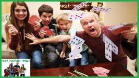 Candy Cane Spoons Family Game Night / That YouTub3 Family I Family Channel