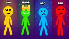 NOOB vs PRO Stickman Party All Random Funny MINIGAMES 1 2 3 4 Player Games 2022 Gameplay #6