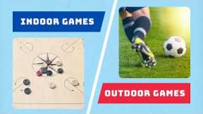 Indoor and Outdoor Games | Learn Indoor and Outdoor games for kids | Party Harvest fun Learning