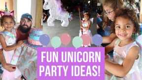 UNICORN THEMED BIRTHDAY PARTY!! 💕🦄 || Unicorn Party Games, Activities + Decor