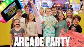WILD 10TH BIRTHDAY PARTY | HOW TO WIN AT EVERY ARCADE GAME | 10,000 TICKET AND TOKEN ARCADE HACK