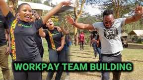 Team Building Activities in Kenya - Workpay Staff teambuilding at Naivasha West Beach Camp.