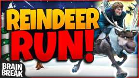 Reindeer Run! - A Winter Brain Break Activity | Christmas Games For Kids | GoNoodle Games