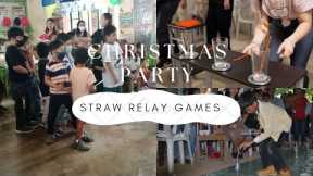 Straw Relay game