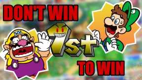 Mario Party, but you win by getting second place