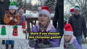 Christmas Cup Roulette!Family and Kids play outside Christmas table game for special prize.#trending