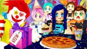 The big surprise... Roblox Birthday Party Story!