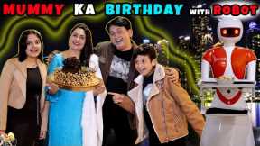 MUMMY KA BIRTHDAY with ROBOT | Birthday Celebration at Restaurant | Aayu and Pihu Show