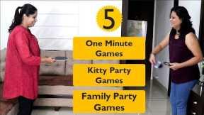 5 Kitty Party Games | One minute games for party | Party games for ladies