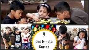 9 Minute to win it games | Indoor Games for kids | One minute Games | Party games for kids (2020)