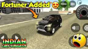 Black 🖤 Fortuner Indian car simulator 3d Game play 2023 | Car Driving Game | Game