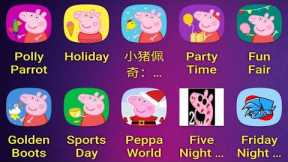 Peppa Pig (Party Time + Holiday + Party Time+ Fun Fair + Golden Boots+ SportsDay + PeppaWorld + FNF)