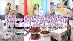 Rainbow Birthday Party Prep! Fun Activities, Food, & Party Ideas for Birthday Party! Eleanor is 8!