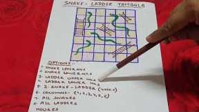 #Snake N Ladder Tambola..#Indoor Game Tambola..#Different Tambola