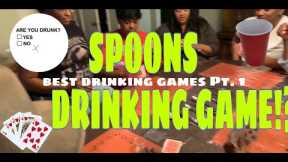 One of the BEST DRINKING games EVER | Play SPOONS
