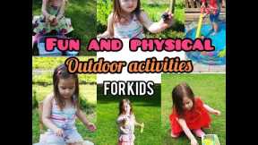 FUN AND PHYSICAL OUTDOOR ACTIVITIES FOR KIDS || Matilda's Kids Show