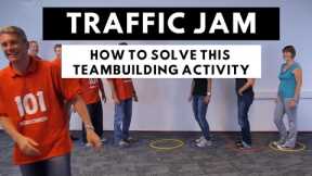Teambuilding activity: Traffic Jam game and how to play and how to solve it