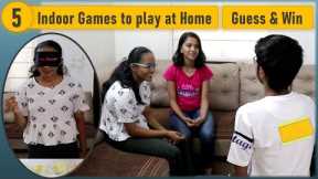 5 Indoor games to play at home | Trending party games Ideas | Party games for Kids and Family | Fun