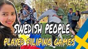 FILIPINO PARTY GAMES played by SWEDISH people| My birthday celebration