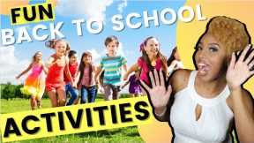 Getting to Know You Games & Activities for Back to School