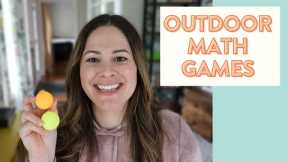 Outdoor Math Games for K-2 // fun outdoor math activities for kids