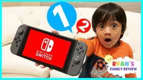 Nintendo Switch Unboxing and 1-2-Switch! Gameplay on Family Game Night