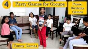 4 Funny games | Fun Group Games for Kids | Birthday Party Games for Kids | Funny Party Games