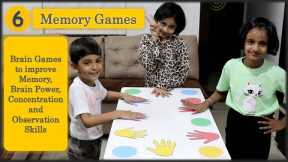 6 Memory Games | Brain games for kids | Indoor games for kids | Improve memory concentration (2023)