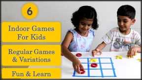 6 Indoor games for kids | Learning games | school activities for kids | preschool and primary kids