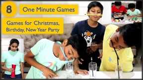 10 One Minute Games | Minute to win it Games for kids | Party games | Christmas Party Games (2023)
